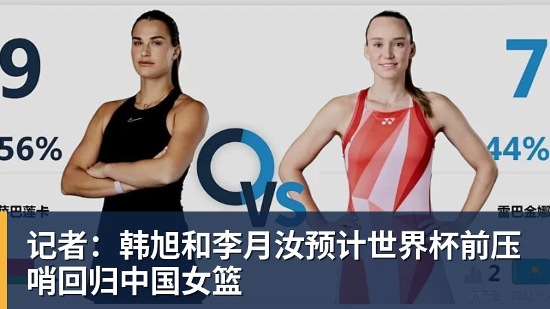 记者：韩旭和李月汝预计世界杯前压哨回归中国女篮